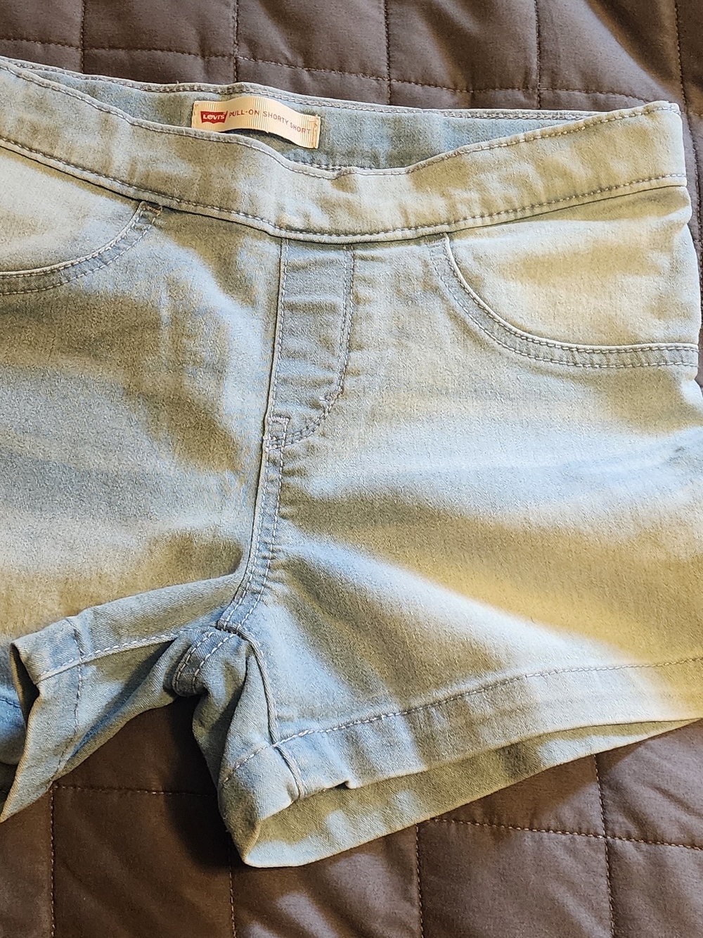 Levi's Light Blue Kids Denim Pull-On Shorts